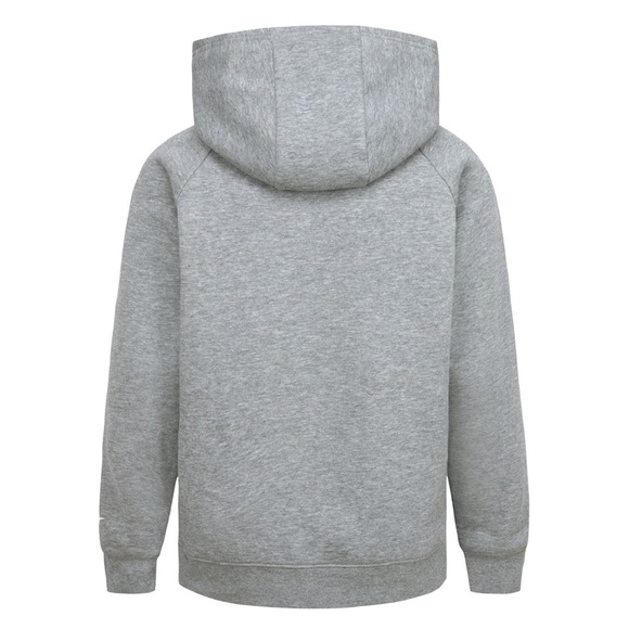 Nike Kids Hoodie in Gray with Red Logo - Picture 5 of 6